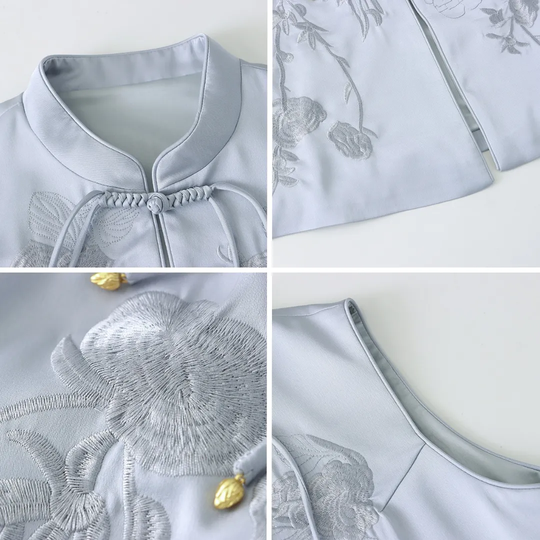 新中式流苏盘扣刺绣背心马甲 New Chinese Style Tassel Button Embroidered Vest