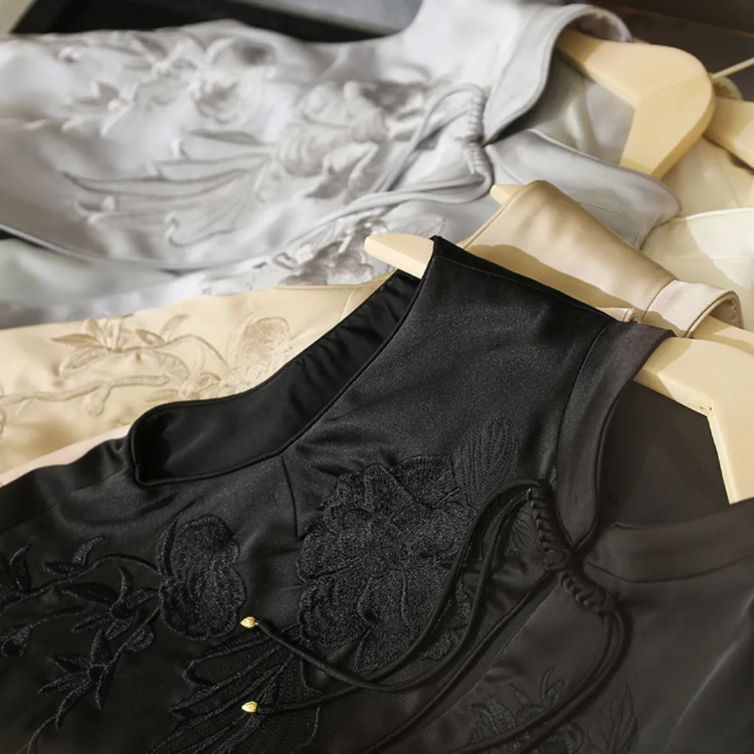 新中式流苏盘扣刺绣背心马甲 New Chinese Style Tassel Button Embroidered Vest