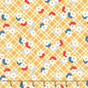 30's Playtime - Picnic Posies Buttercup Yardage