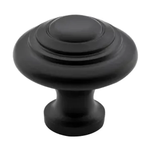 3688 Cupboard Knob Domed Iron Matte Black D32xP29mm