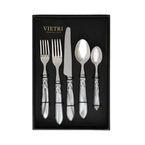Aladdin Brilliant Light Gray Five-Piece Place Setting Set of 4
