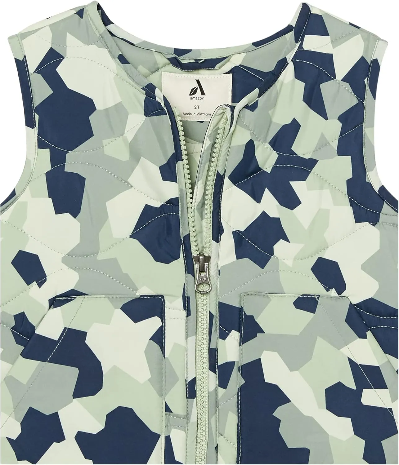 Amazon Essentials Unisex Kids and Toddlers' Recycled Polyester Puffer Vest (Previously Amazon Aware)