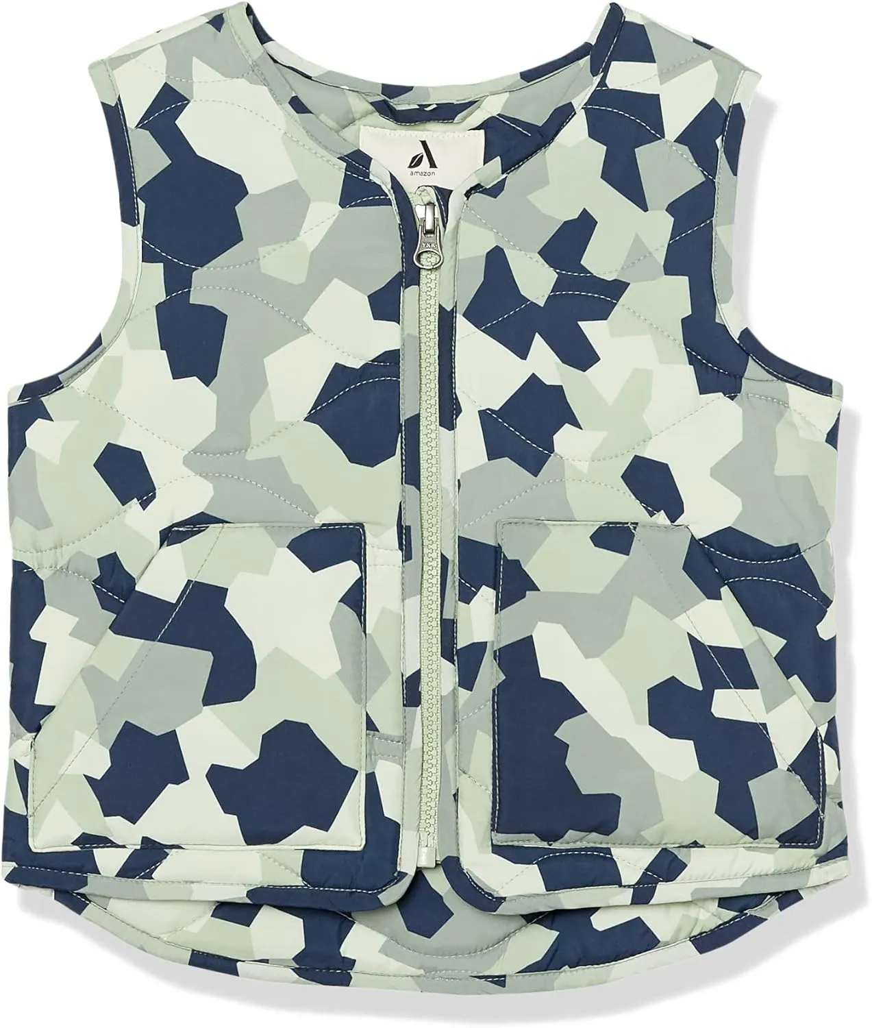 Amazon Essentials Unisex Kids and Toddlers' Recycled Polyester Puffer Vest (Previously Amazon Aware)