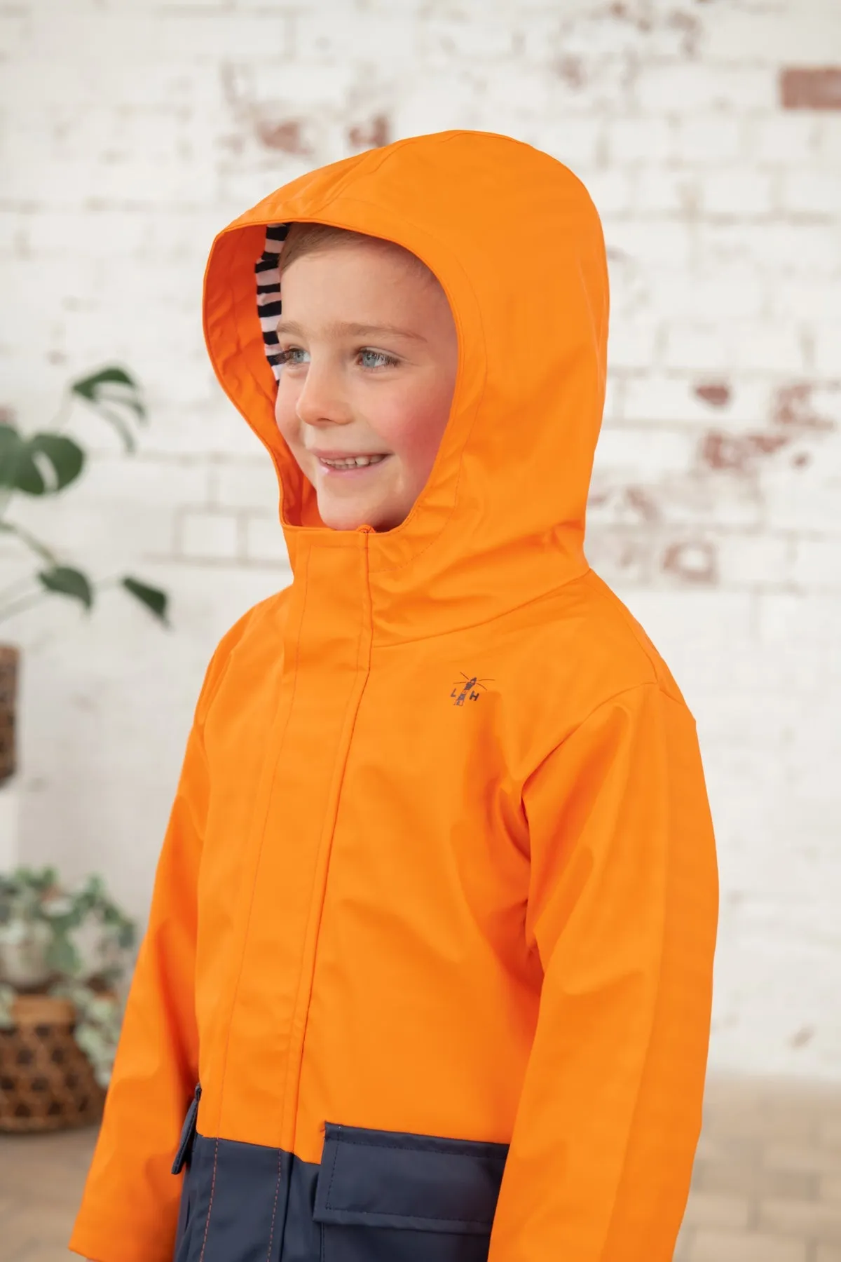 Anchor Jacket - Navy Orange