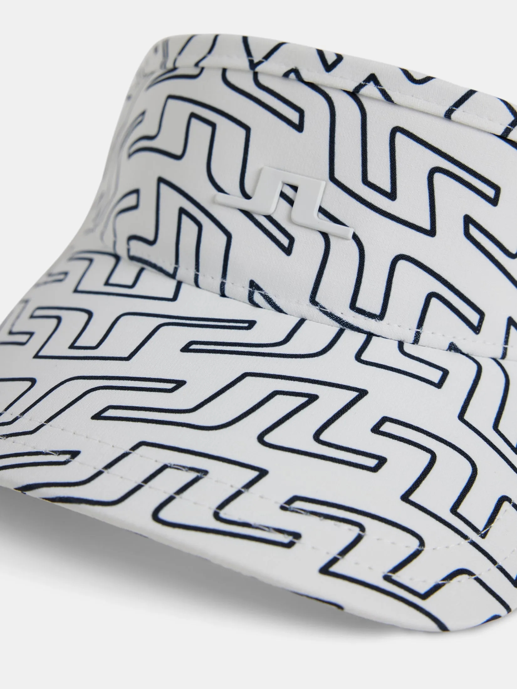 Bon Print Visor / White Outline Bridge Swirl
