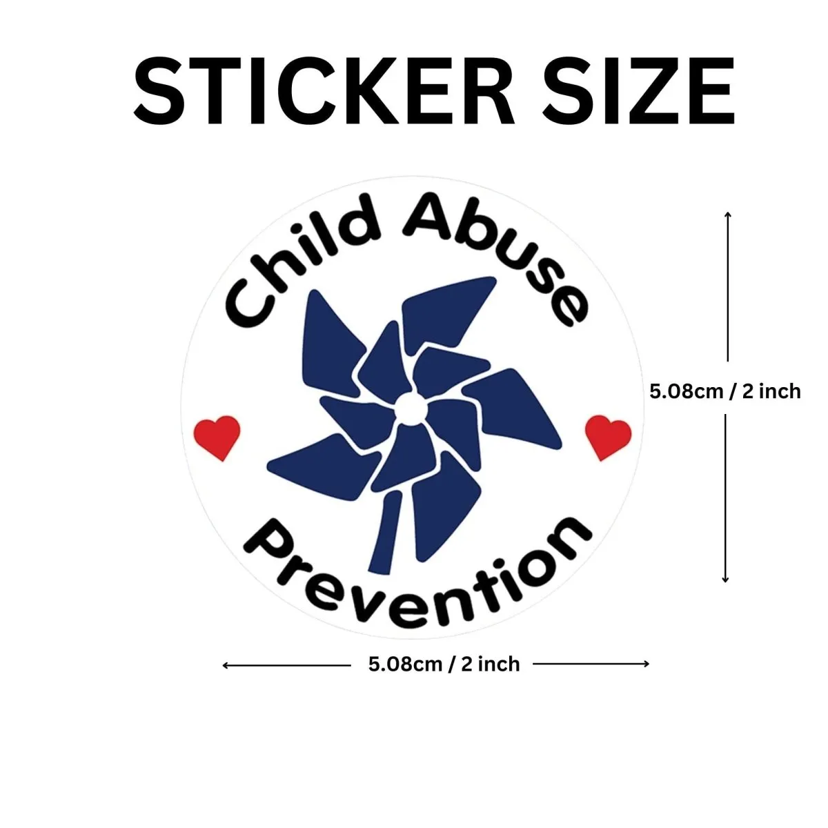 Child Abuse Awareness Stickers