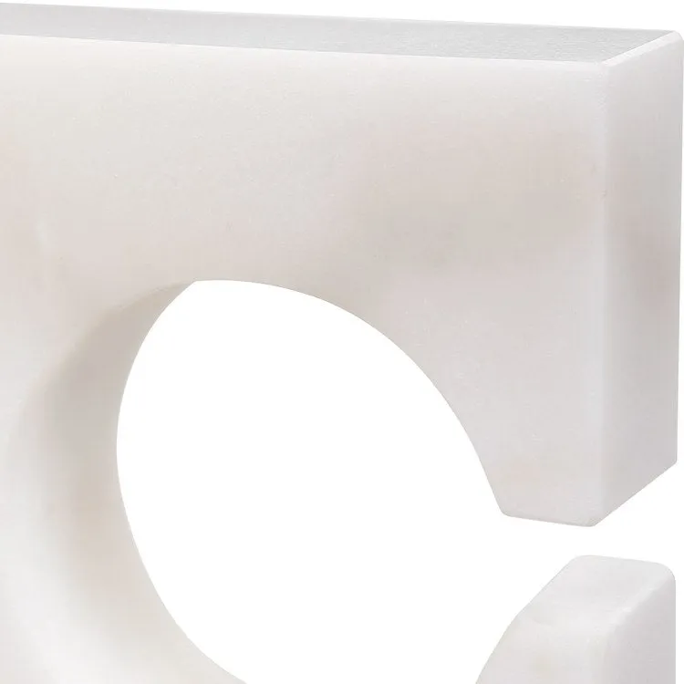 Clarin White and Gray Bookends by David Frisch Set of 2