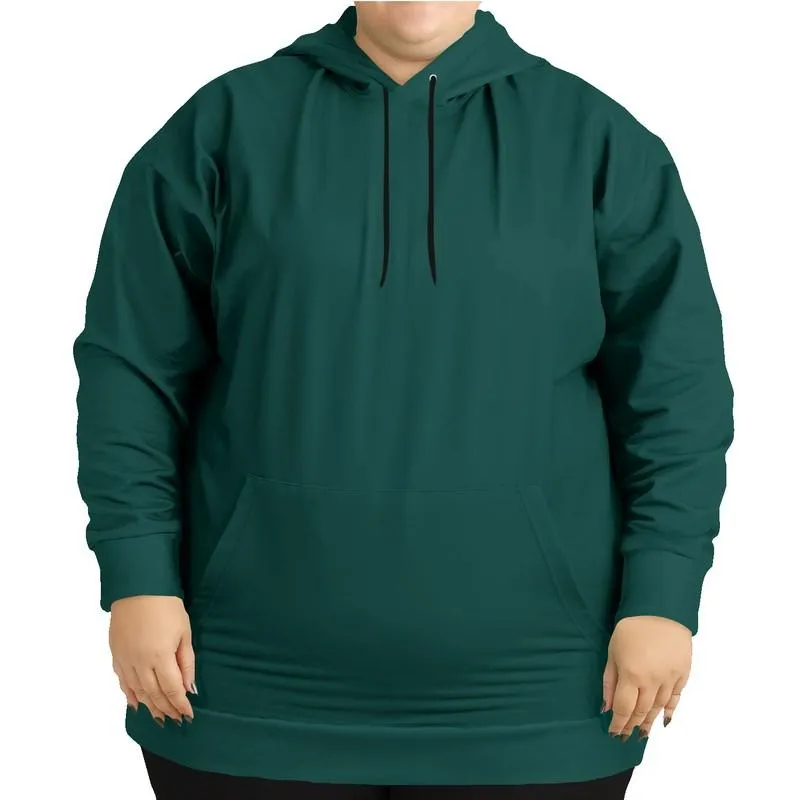 Dark Blue Cool Green Hoodie | Unisex | with PLUS sizes | Dark Pure Blue Cool Green | C100M0Y50K80