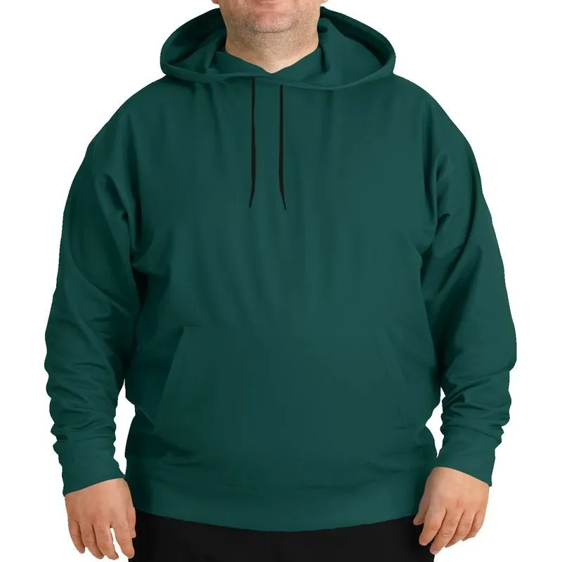 Dark Blue Cool Green Hoodie | Unisex | with PLUS sizes | Dark Pure Blue Cool Green | C100M0Y50K80