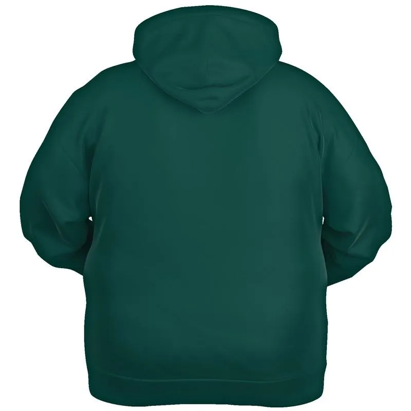 Dark Blue Cool Green Hoodie | Unisex | with PLUS sizes | Dark Pure Blue Cool Green | C100M0Y50K80