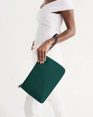 Dark Blue Cool Green Zip Pouch | Dark Pure Blue Cool Green | C100M0Y50K80