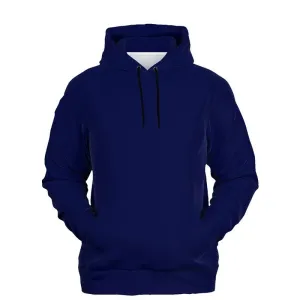 Dark Blue Hoodie | Unisex | with PLUS sizes | C100M75Y0K80