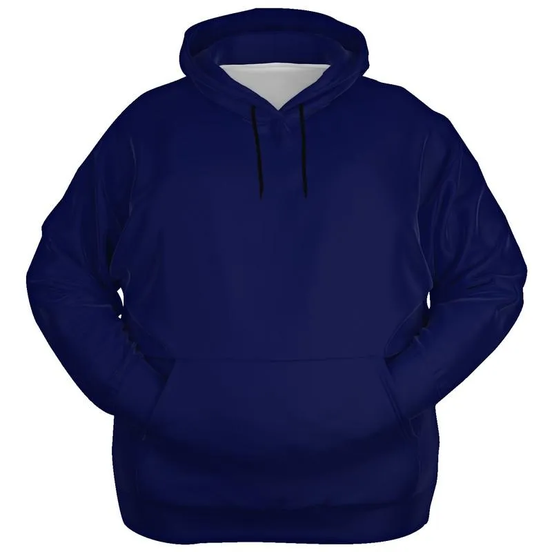 Dark Blue Hoodie | Unisex | with PLUS sizes | C100M75Y0K80
