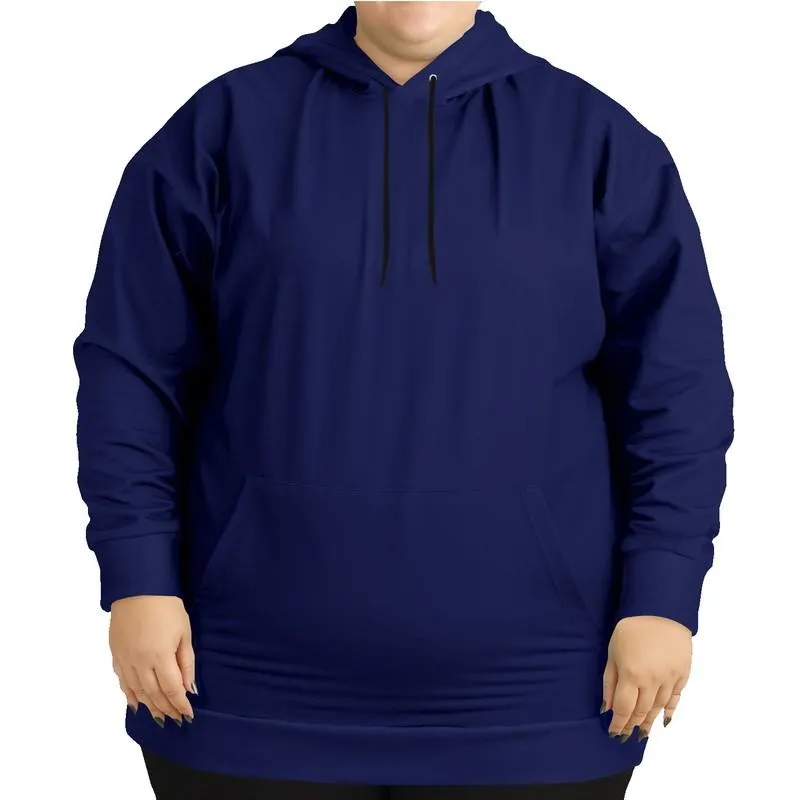 Dark Blue Hoodie | Unisex | with PLUS sizes | C100M75Y0K80