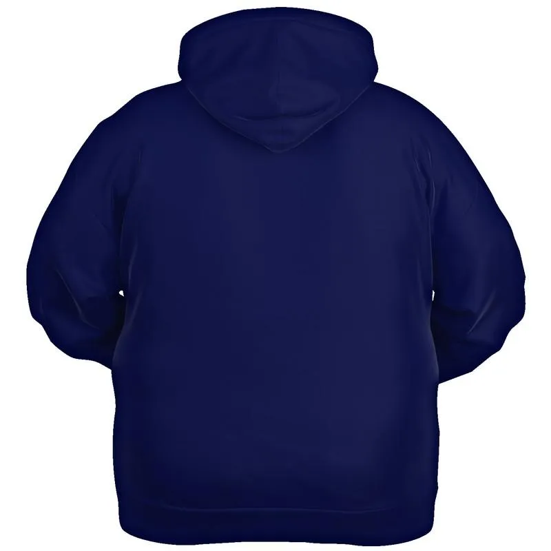 Dark Blue Hoodie | Unisex | with PLUS sizes | C100M75Y0K80