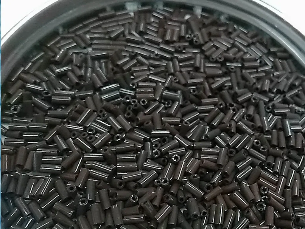 Dark Brown Opaque Pipe / Bugle Glass Seed Beads