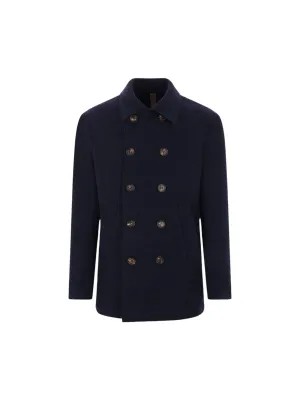 Double-Breasted Wool Peacoat