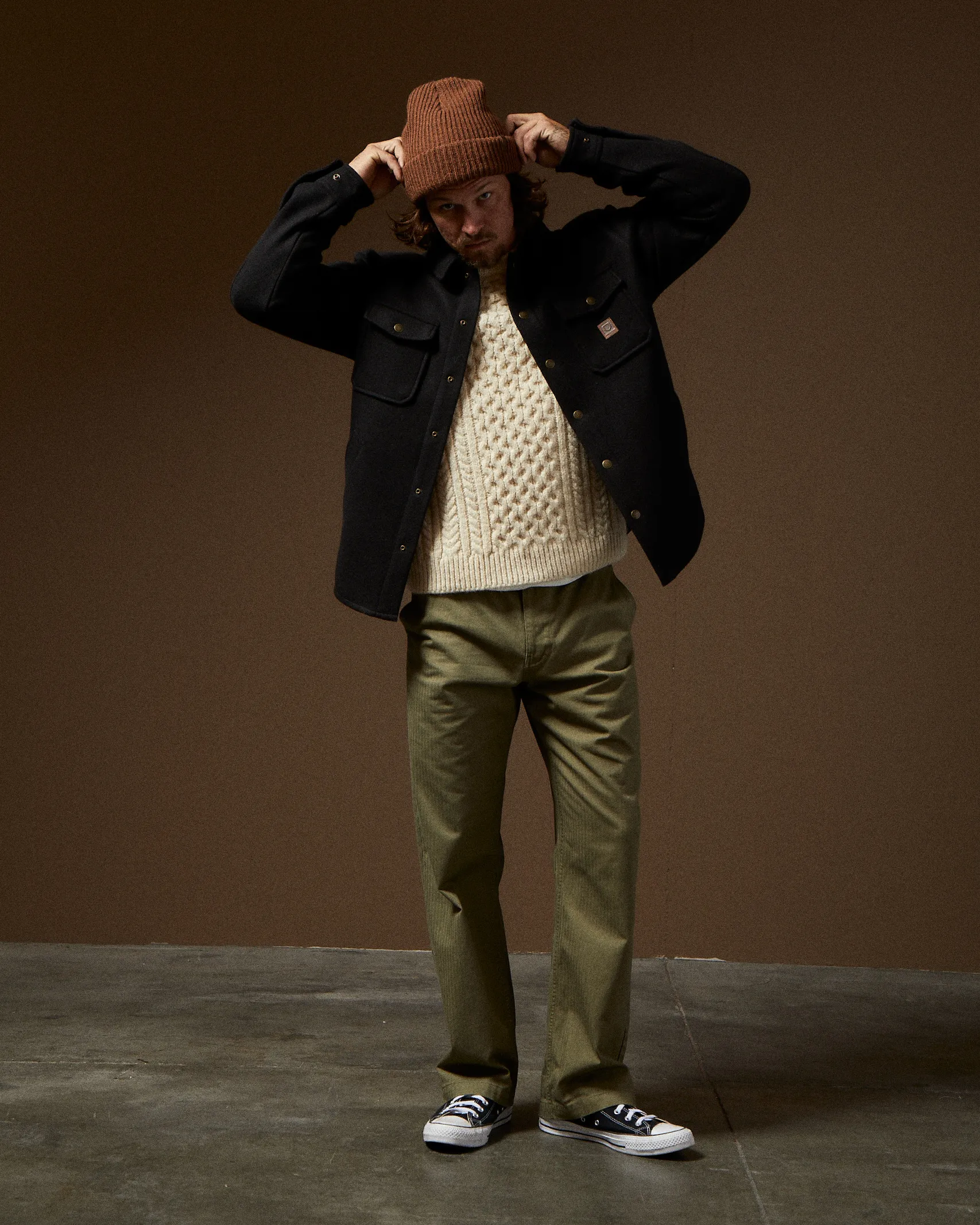 Durham Felted Stretch Jacket in Black