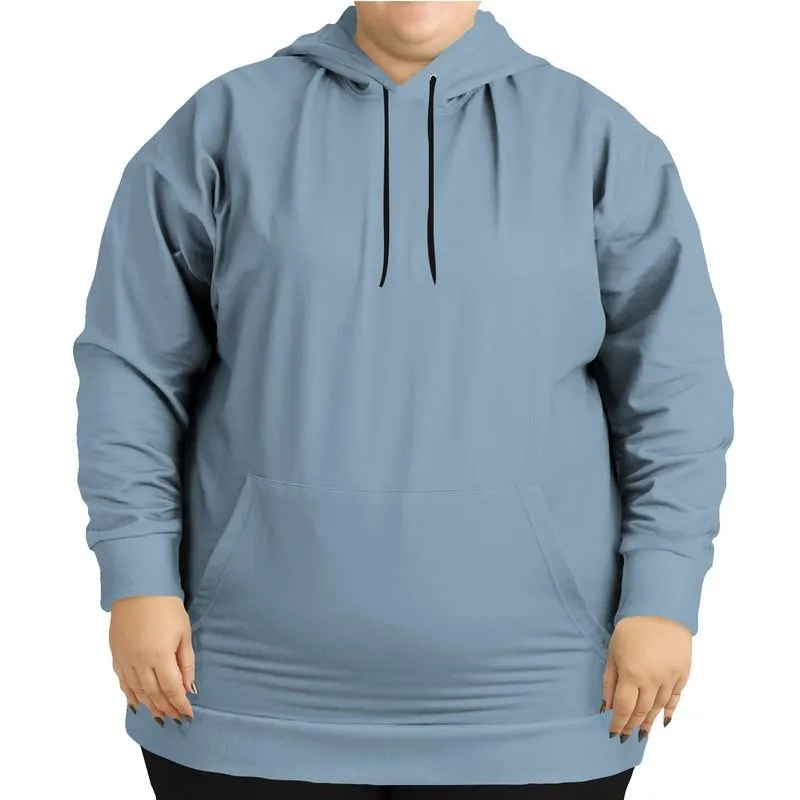 Dusty Blue Hoodie | Unisex | with PLUS sizes | C30M8Y0K30