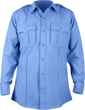 First Class 100% Polyester Short & Long Sleeve Zippered Uniform Shirt 4 Pocket Hidden, Law Enforcement BDU Zipper Closure.