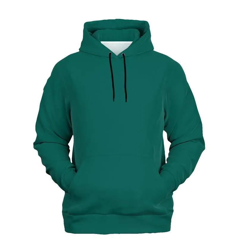 Green Vintage Hoodie | Unisex | with PLUS sizes | Medium Dark Pure Blue Cool Green | C100M0Y50K60