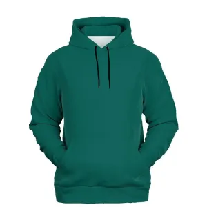 Green Vintage Hoodie | Unisex | with PLUS sizes | Medium Dark Pure Blue Cool Green | C100M0Y50K60