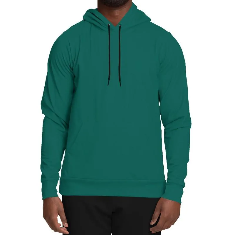 Green Vintage Hoodie | Unisex | with PLUS sizes | Medium Dark Pure Blue Cool Green | C100M0Y50K60