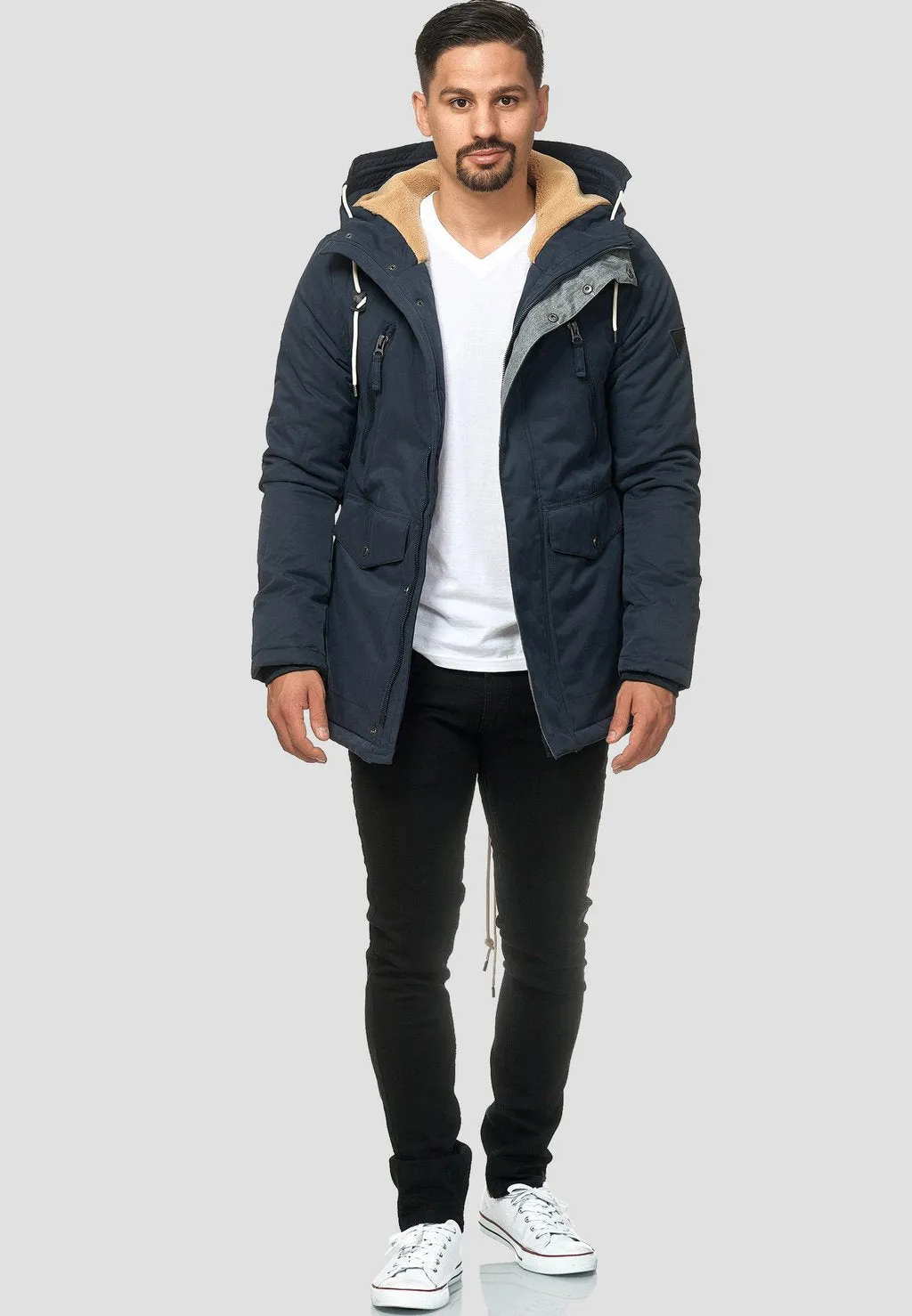 Indicode parka, dark blue