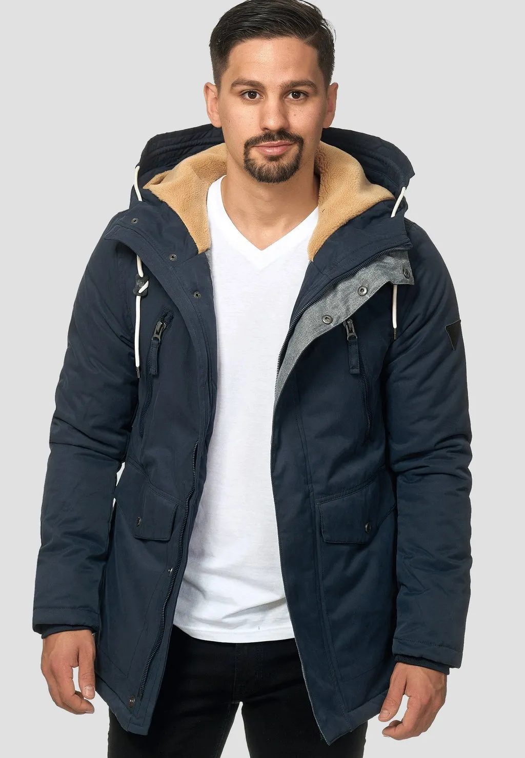 Indicode parka, dark blue