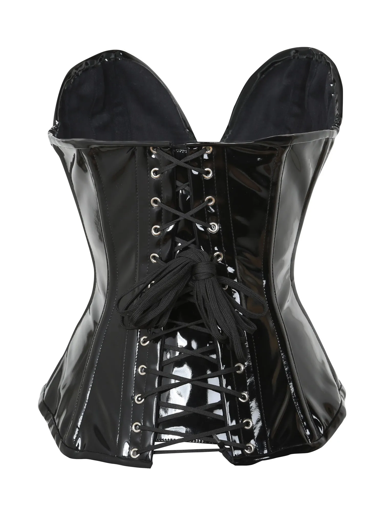 Jessica Deep Cut PVC Overbust Corset