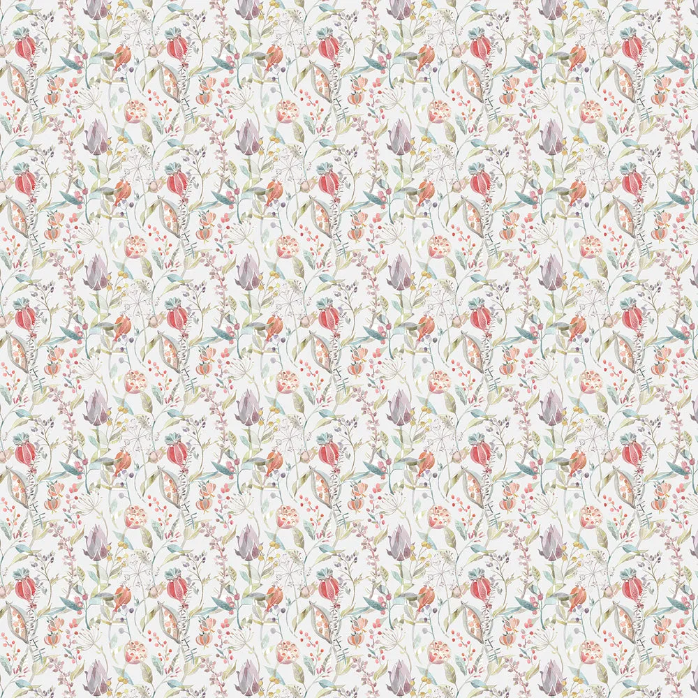 Kelston Printed Cotton Fabric Remnant Cinnamon/Natural