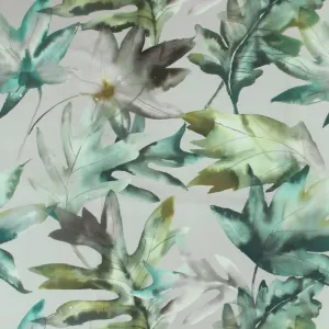 Kimino Printed Fabric (By The Metre) Emerald