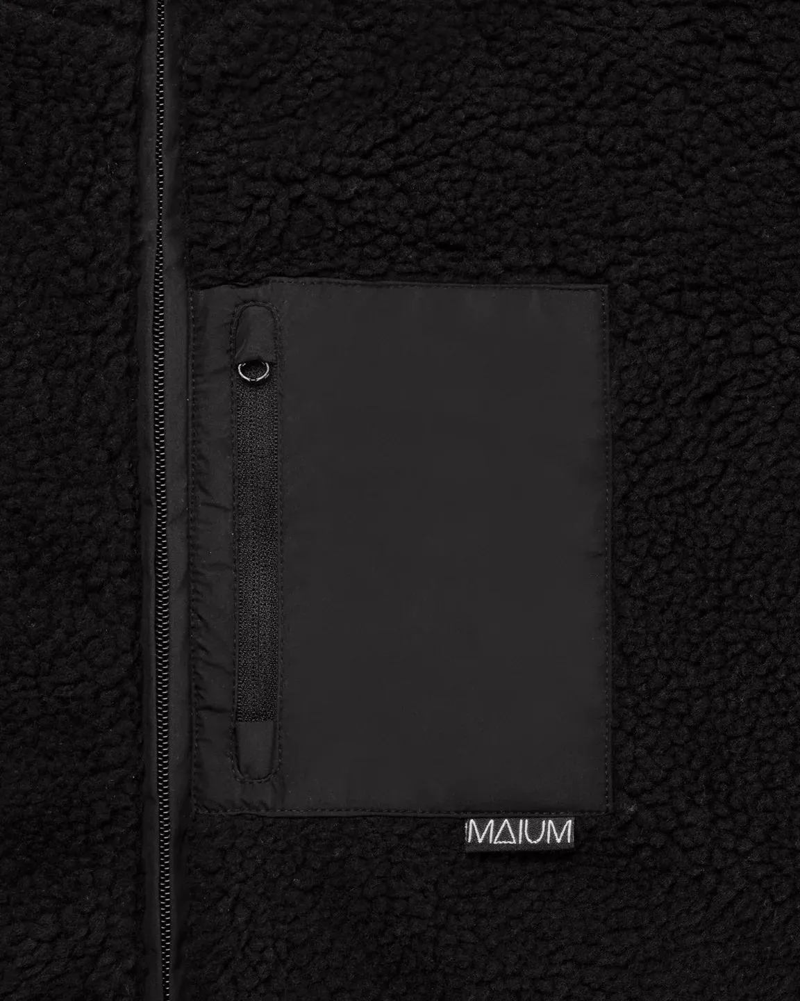MAIUM Teddy windbreaker black unisex