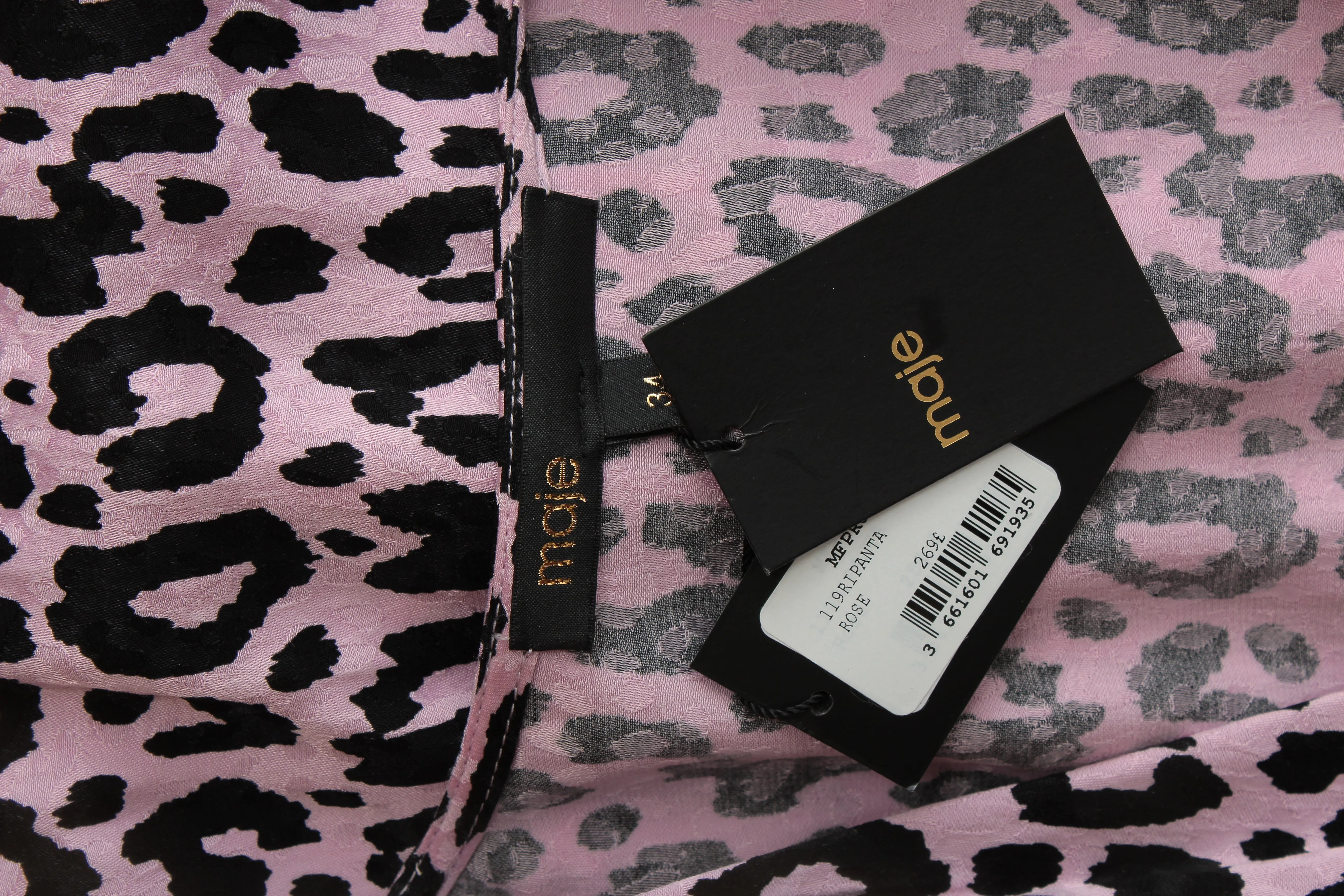 Maje 'Ripanta' Wrap-Effect Leopard Printed Mini Dress