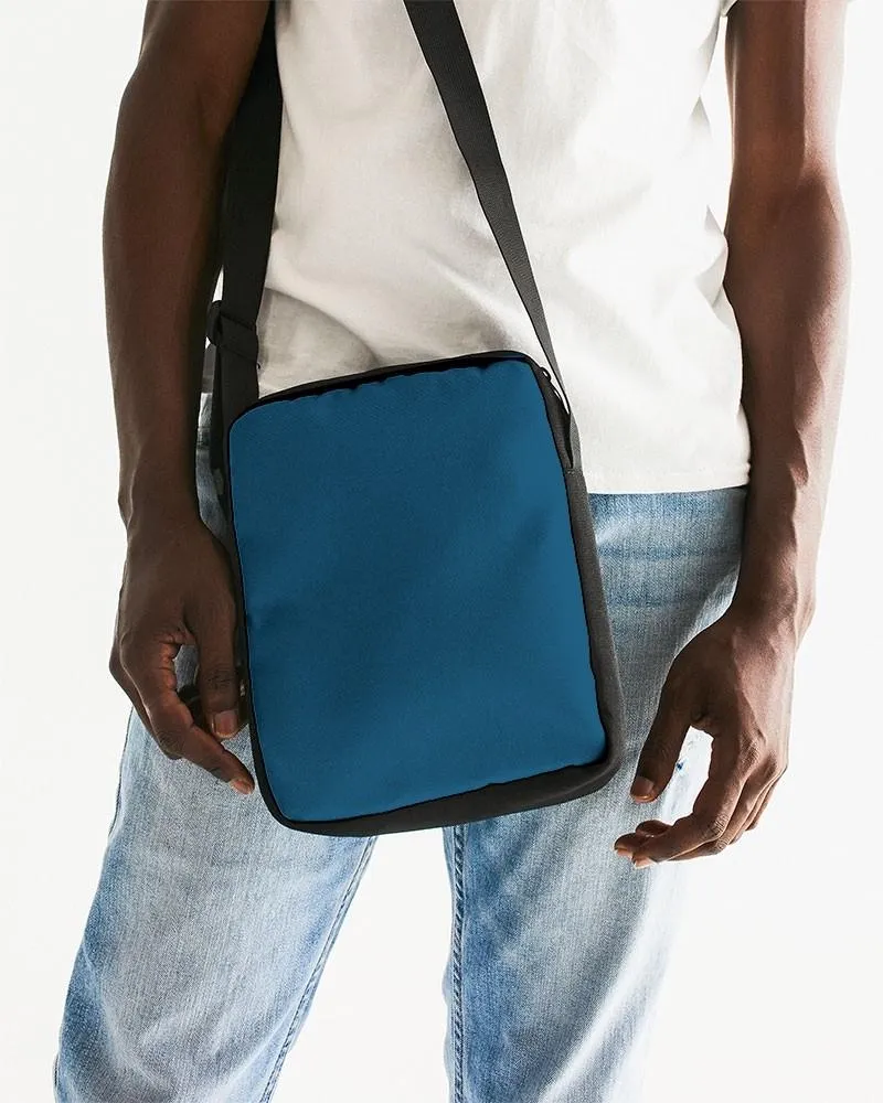 Medium Dark Blue Cyan Messenger Pouch | Medium Dark Pure Blue Cyan | C100M25Y0K60