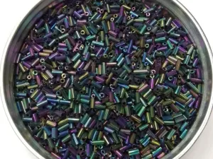 Multicolor Rainbow Pipe Glass Seed Beads- 4.5 mm