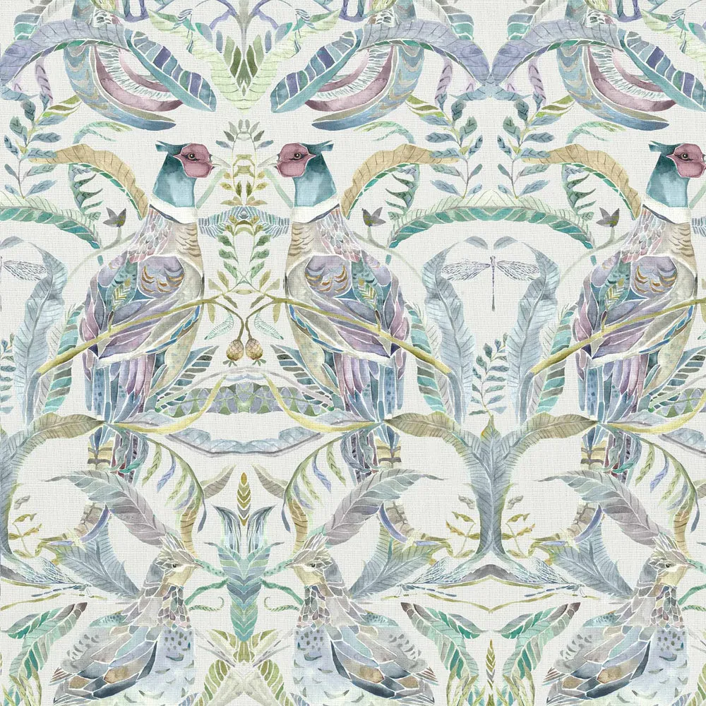 Netherton Printed Cotton Fabric (By The Metre) Skylark