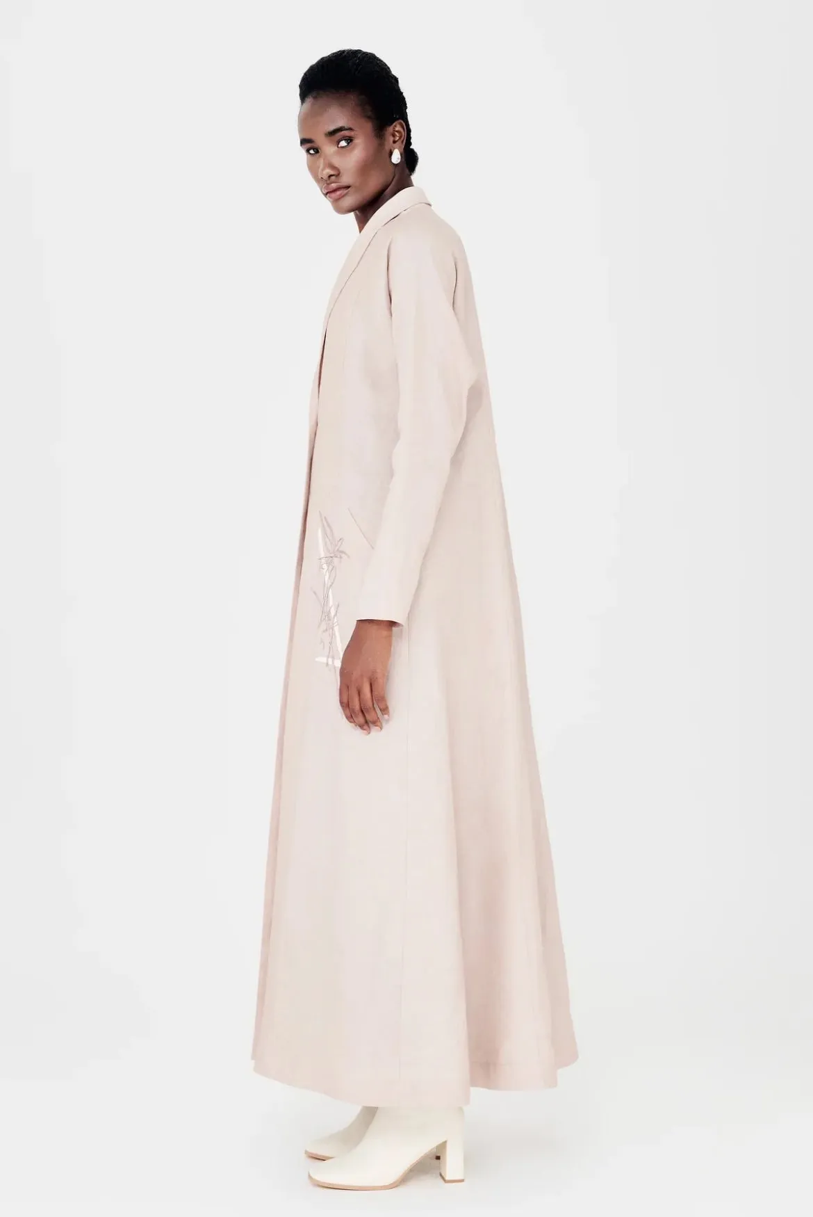 NOOR-BLK-NUD001 ABAYA