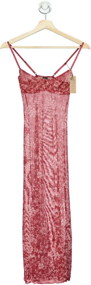 Only Hearts Red Helena Stuart Dress UK XS