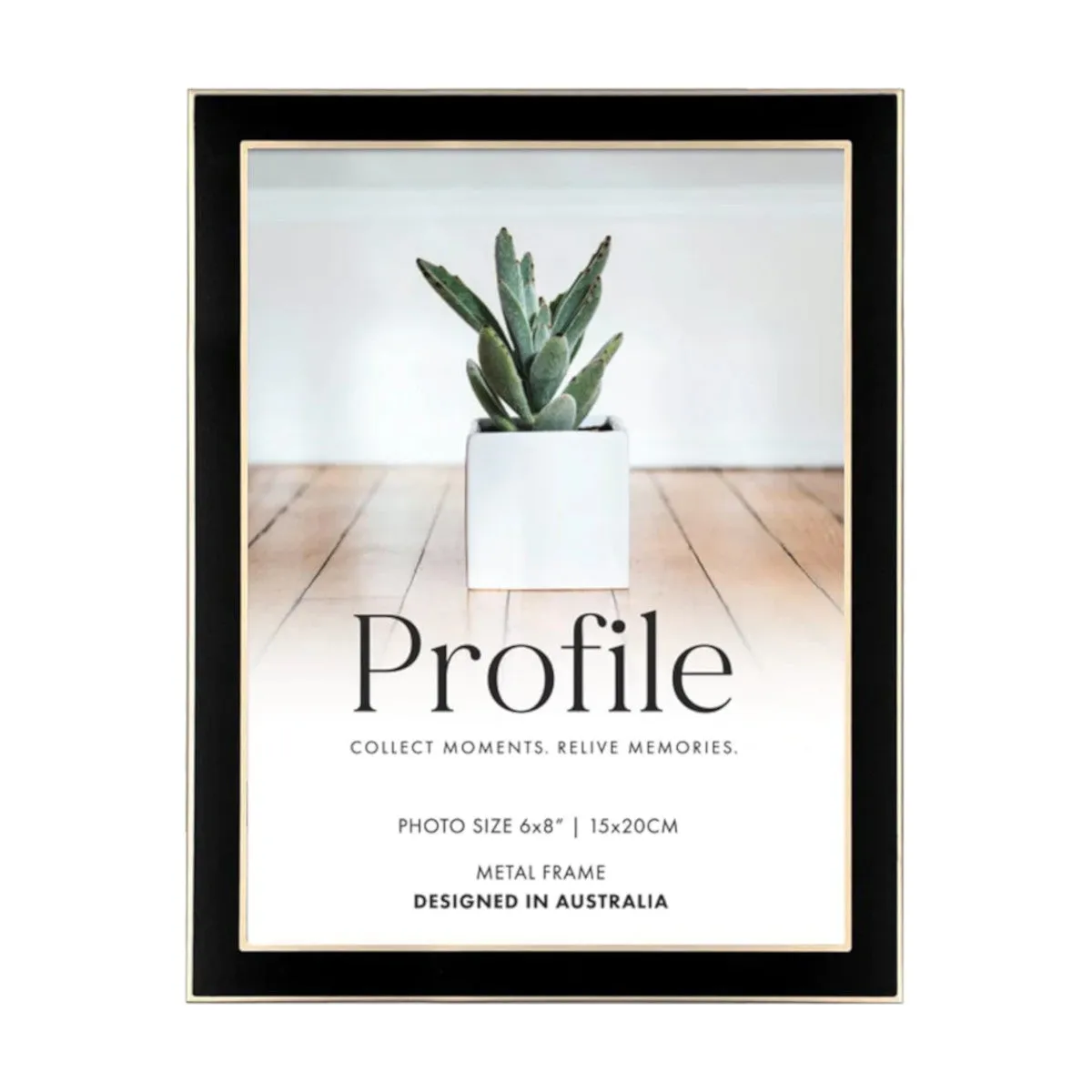 Profile Gold Frame Eternal Black and Rose 15cm x 20cm