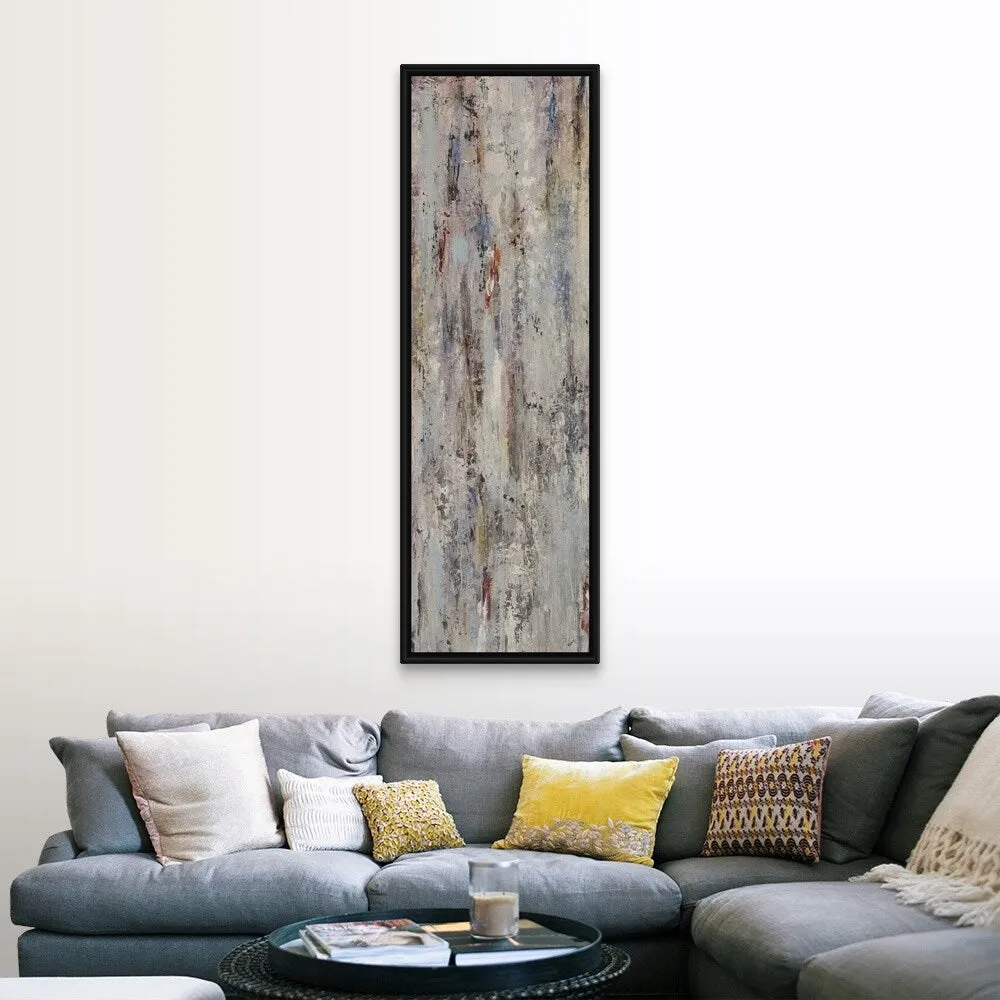 "Color Stream III" Black Float Frame Canvas Art