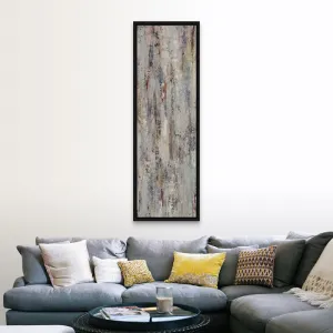 "Color Stream III" Black Float Frame Canvas Art