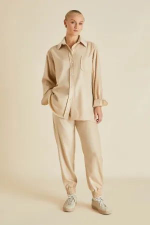 Radziwill Muscat Beige Tracksuit in Cashmere