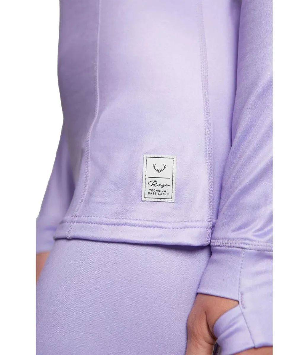 Rojo Best Living Womens Plus Size Thermal Top Mauve Sizes 3XL - 5XL