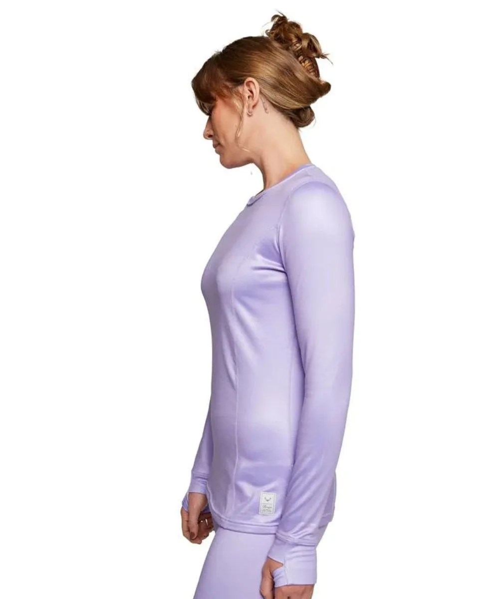 Rojo Best Living Womens Plus Size Thermal Top Mauve Sizes 3XL - 5XL