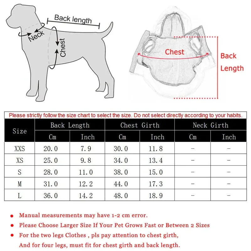 Santa Christmas Costume for Small Dogs and Cats