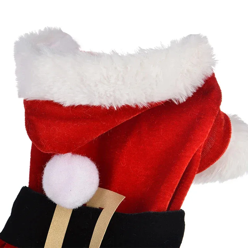 Santa Christmas Costume for Small Dogs and Cats