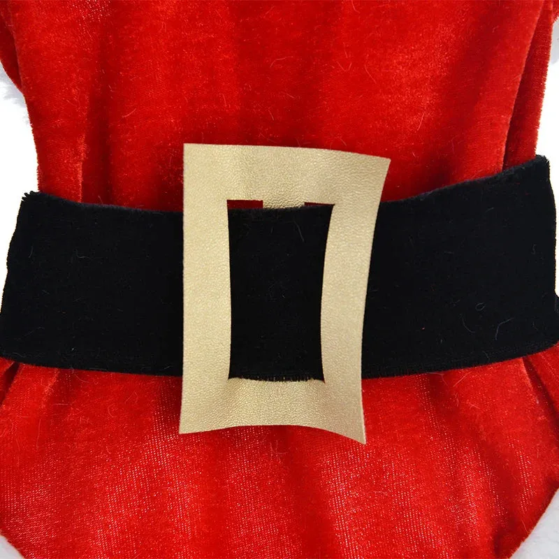 Santa Christmas Costume for Small Dogs and Cats