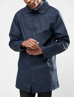 Scourfield Shower Resistant Trench Coat In True Navy - Tokyo Laundry