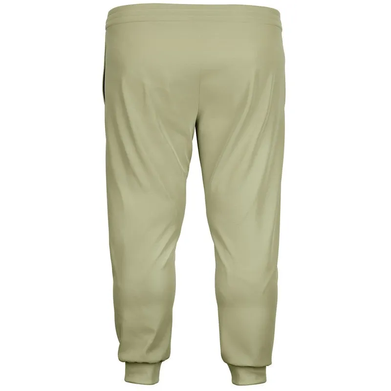Shaded Pale Pastel Yellow Gray Joggers | Unisex | with PLUS sizes | C0M0Y30K30